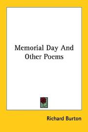 Cover of: Memorial Day And Other Poems