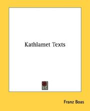 Cover of: Kathlamet Texts by Franz Boas