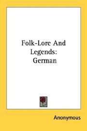 Cover of: Folk-Lore And Legends: German
