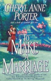 Cover of: To make a marriage