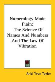 Cover of: Numerology Made Plain by Ariel Yvon Taylor, Ariel Yvon Taylor