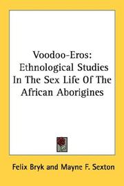 Cover of: Voodoo-Eros by Felix Bryk