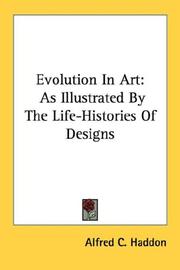 Evolution in art by Alfred C. Haddon