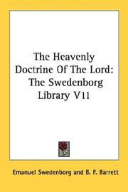 Cover of: The Heavenly Doctrine Of The Lord by Emanuel Swedenborg