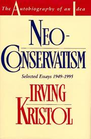 Cover of: Neoconservatism by Irving Kristol