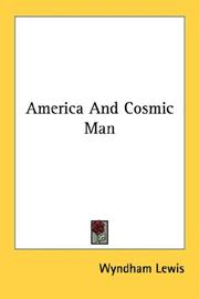 Cover of: America And Cosmic Man