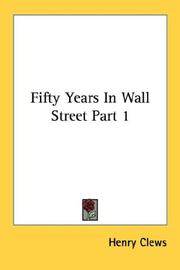 Cover of: Fifty Years In Wall Street Part 1