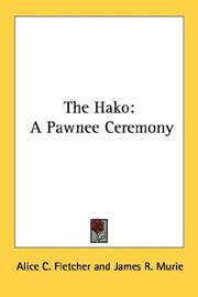 Cover of: The Hako: A Pawnee Ceremony