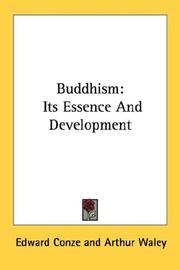Cover of: Buddhism by Edward Conze