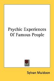 Cover of: Psychic Experiences Of Famous People