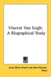 Cover of: Vincent Van Gogh by Julius Meier-Graefe, Julius Meier-Graefe