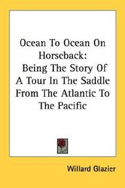 Cover of: Ocean To Ocean On Horseback by Willard Glazier, Willard Glazier