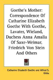 Cover of: Goethe