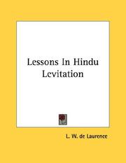 Cover of: Lessons In Hindu Levitation