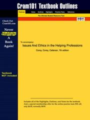 Cover of: Issues and Ethics in the Helping Professions by Corey, Callanan