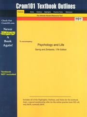 Cover of: Psychology and Life (Cram101 Textbook Outlines - Textbook NOT Included)