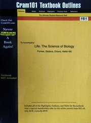 Cover of: Life: The Science of Biology (Cram101 Textbook Outlines - Textbook NOT Included)