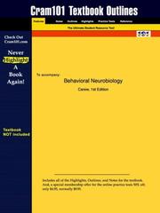 Cover of: Behavioral Neurobiology