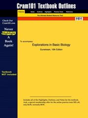Cover of: Explorations in Basic Biology | Gunstream