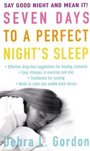 Cover of: Seven Days to a Perfect Night's Sleep