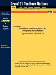 Cover of: Small Business Management by Longenecker, Moore, Petty, Palich