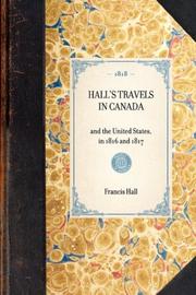 Cover of: Hall's Travels in Canada