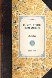 Cover of: Flint's Letters from America by James Flint