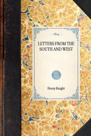 Cover of: Letters from the South and West