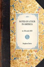 Cover of: Notes of a Tour in America