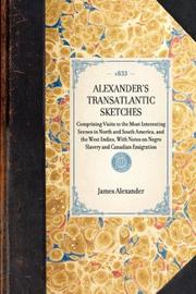 Cover of: Alexander's Transatlantic Sketches