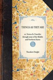 Cover of: Things as They Are
