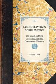 Cover of: Lyell's Travels in North America by Charles Lyell