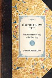 Cover of: Diary of William Owen