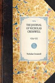 Cover of: The Journal of Nicholas Cresswell