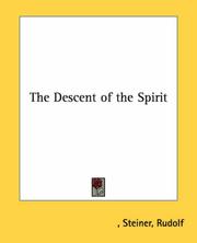 Cover of: The Descent of the Spirit by Rudolf Steiner