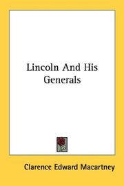Cover of: Lincoln And His Generals