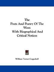 The poets and poetry of the West by William Turner Coggeshall
