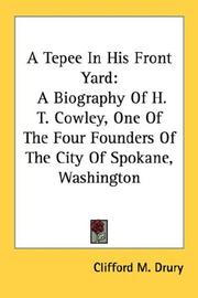 Cover of: A Tepee In His Front Yard by Clifford M. Drury, Clifford M. Drury