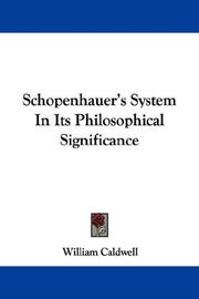 Book cover: Schopenhauer