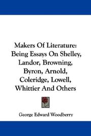 Cover of: Makers Of Literature by George Edward Woodberry