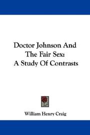 Cover of: Doctor Johnson And The Fair Sex by William Henry Craig, William Henry Craig