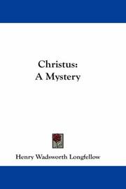 Cover of: Christus by Henry Wadsworth Longfellow