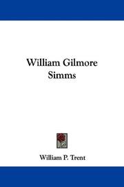 Cover of: William Gilmore Simms by William Peterfield Trent