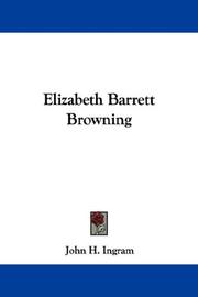 Cover of: Elizabeth Barrett Browning