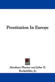 Cover of: Prostitution In Europe