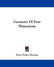 Cover of: Geometry Of Four Dimensions