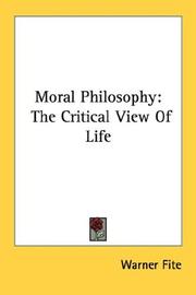 Moral Philosophy by Warner Fite