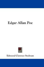 Cover of: Edgar Allan Poe by Edmund Clarence Stedman