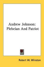 Cover of: Andrew Johnson by Robert W. Winston
