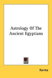 Cover of: Astrology Of The Ancient Egyptians | Karma